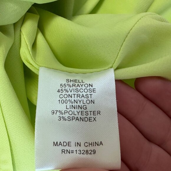 LOVERS + FRIENDS Pryce Sleeveless Maxi Dress Gown Size S Bright LIme Green - Picture 11 of 16